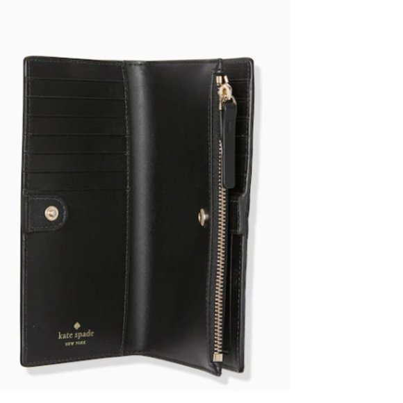 Kate Spade Braylan Patterson Drive Black Large Wallet New - Picture 2 of 2